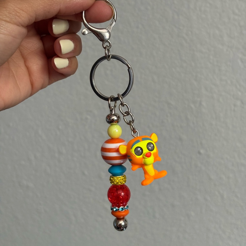 Colorful Tiger Keychain